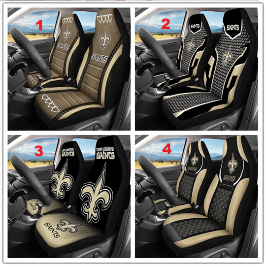 Car Seat Cover Seat Protector 2Pc for New Orleans Saints