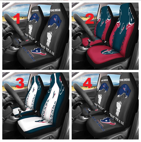 Car Seat Cover Seat Protector 2Pc for Houston Texans.