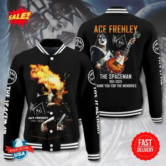 Discover Ace Frehley Baseball Jacket – Retro Rock Style Outerwear for Fans