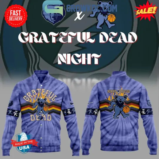 Memphis Grizzlie Grateful Dad Celebration Baseball Jacket