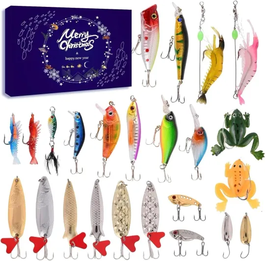 Discover Lihome Fishing Advent Calendar 2025 – 24-Day Medium,