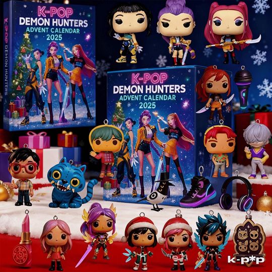 Discover 2025 K-Pop Demon Hunters Advent Calendar: 24 Blind Box Surprises  Christmas Ornaments for Stan Gifts & Tree Decor