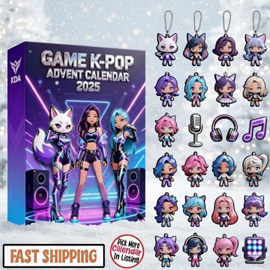Discover Christmas Advent Calendar 2025, Game K-Pop Devil Hunter Surprise Box, 24 Collectibles Inside, Perfect Xmas Gift for Kids and Music Lovers