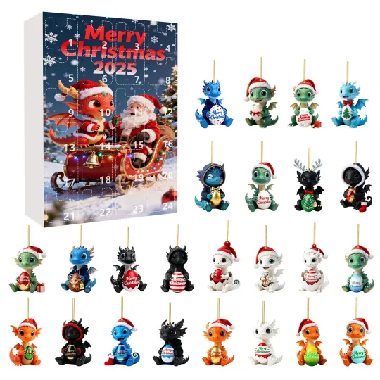 Discover Dragon Blind Advent Calendar With 24 Boxes For Kids Holiday Countdown