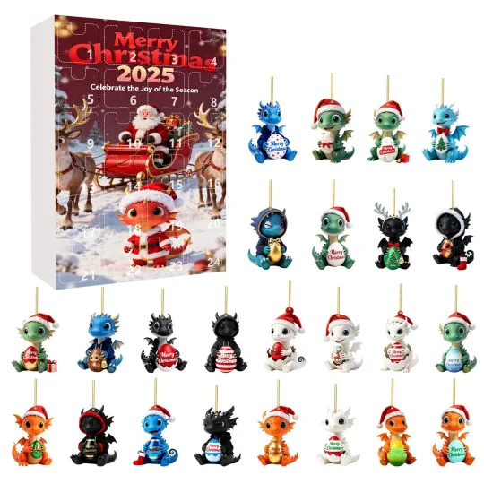 Discover Christmas Dragon Doll Blind Advent Calendar 24 Day Countdown To Xmas Collectible