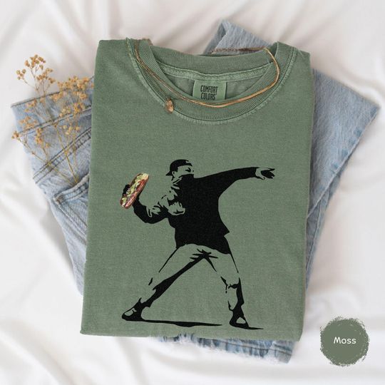 Discover Banksy Inspired Free DC Sandwich Thrower Tee, AntiTrump Streetwear