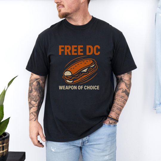 Discover Free DC Protest Shirt - DC Sandwich Guy, Anti Trump - Anti Ice - Anti Maga Design, Political Tee