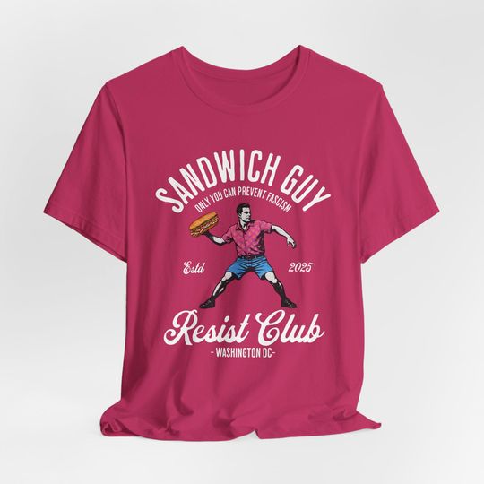 Discover Sandwich Guy Resist Club Shirt , The Sandwich Guy Free DC