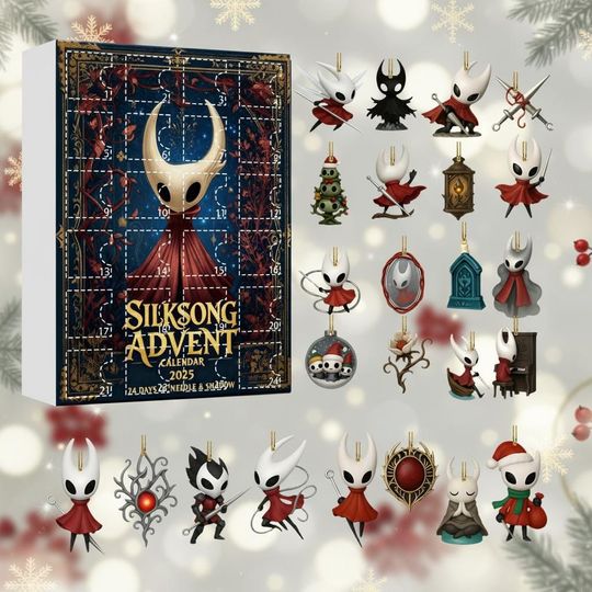 Discover Advent Calendar | 24 Acrylic Figures | Gamer Christmas Countdown | Geek Gift Idea 2025 | Collectible Ornament Box | Gift For Gamers Lover