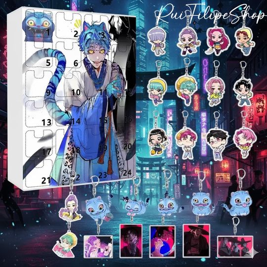 Saja Boys Advent Calendar, Kpop Demon Hunters Advent Calendar, Huntrix Advent Calendar, 24 Days of Christmas Countdown, Xmas Gifts For Kids