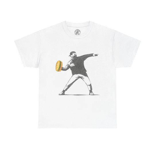 Sandwich Thrower T-Shirt: Funny Foodie Tee for Adults