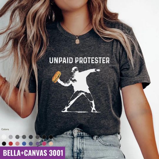 Discover Banksy Inspired Protest Shirt: DC Sandwich Thrower, Abolish ICE