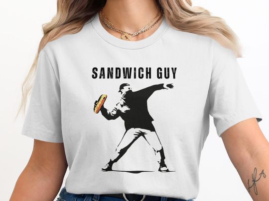 Sandwich Guy Fight Club T-Shirt: Graffiti Style Street Art Shirt