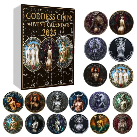 Discover 2025 Advent Calendar Sets With 24 Drawers Goddess Collectible Coin Hot