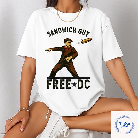 Banksy Inspired Protest Shirt, Sandwich Thrower, Washington DC Activist TeeShirt