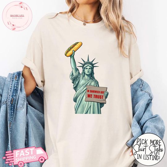Discover Comfort Colors Sandwich Guy T-Shirt Protest Shirt