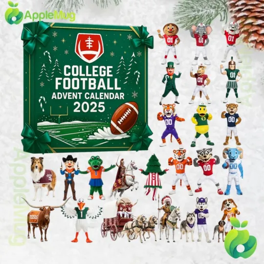 Discover HOT!! College Football Mascot Advent Calendar 2025