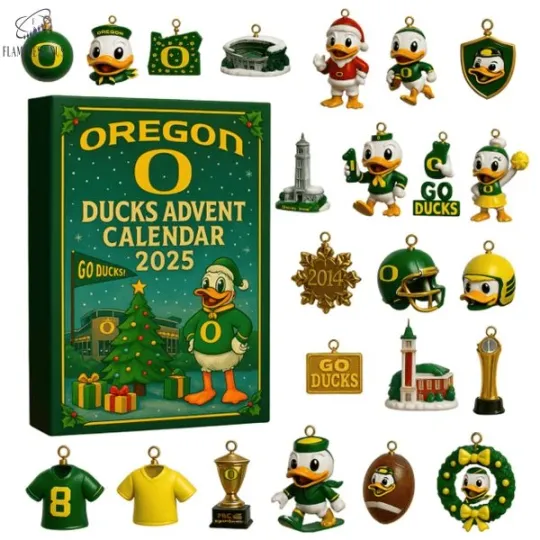 Oregon Duck Acrylic Advent Calendar 2025