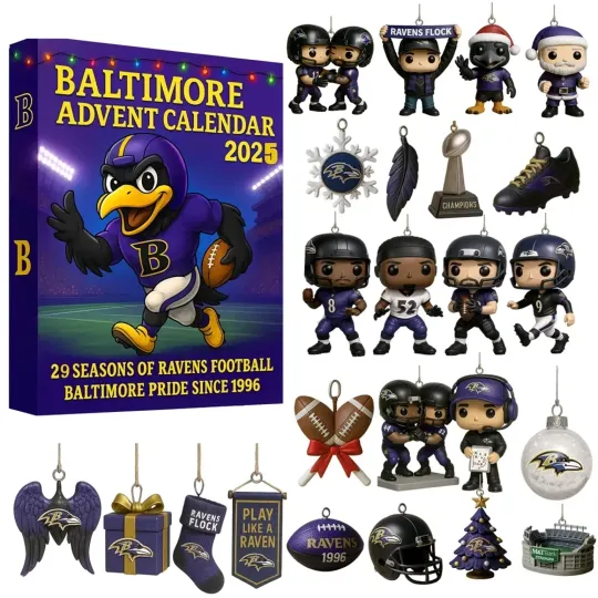 Baltimore Ravens Acrylic Advent Calendar 2025 Blind Box