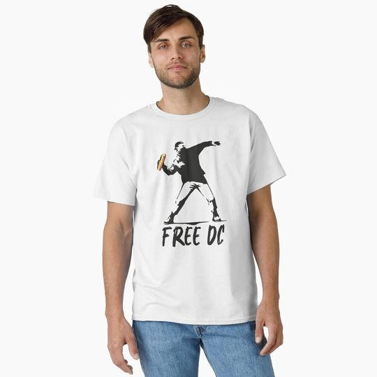 Discover Free DC Sandwich Thrower, Banksy Inspired Sandwich Guy Classic T-Shirt
