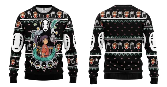 Spirited Away Ugly Christmas Sweater Gift For Thanksgiving