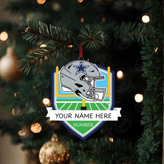 Discover Dallas Cowboys Personalized Shield Ornament