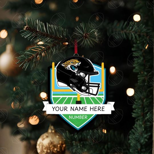 Discover Jacksonville Jaguars Personalized Shield Ornament