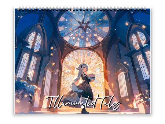 2026 Anime Illuminated Tales Wall Calendar by Kaleidoscope Artisan  Enchanting Anime Art with Holidays