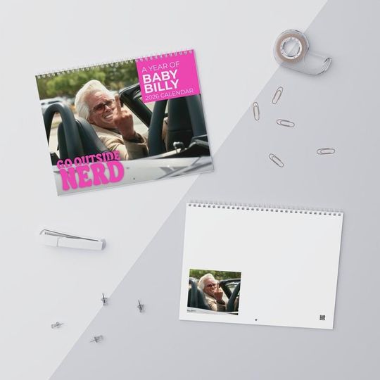 Discover Uncle Baby Billy 2026 Wall Calendar and Planner, Funny Pop Culture Calendar Gift