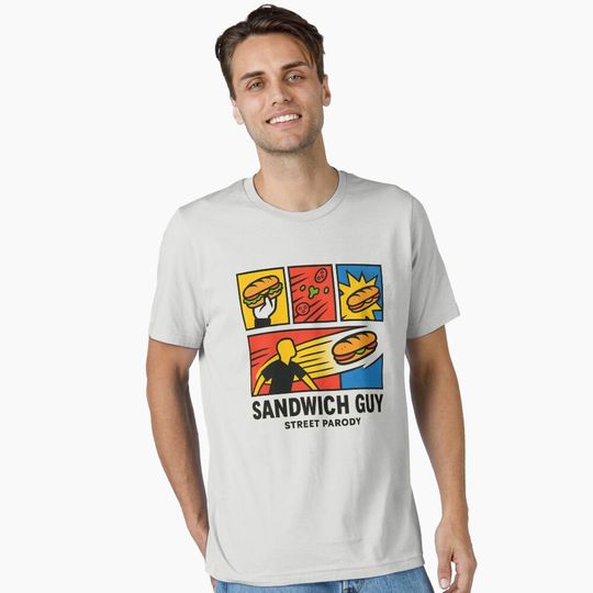 Discover Sandwich Guy – Pop-Art Panel Parody Essential T-Shirt