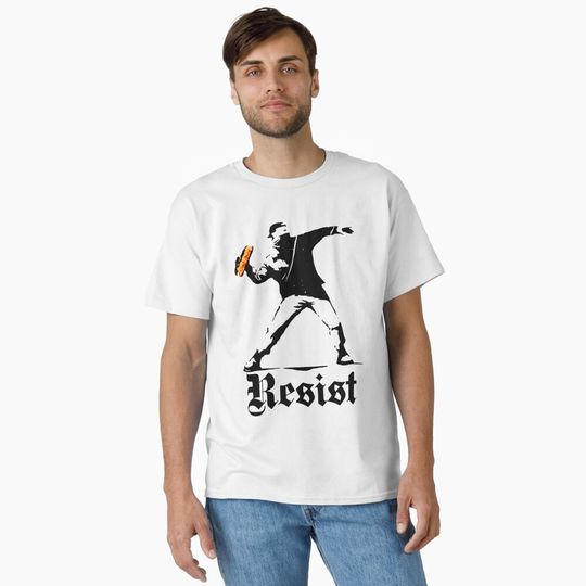 Discover Sandwich Guy Resist - Throwing Sandwich Guy - Free DC Sandwich Guy Classic T-Shirt