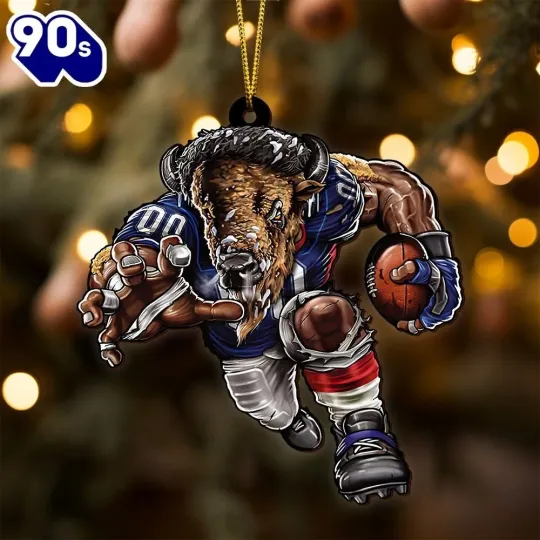 Buffalo Football Team Bills Christmas Ornament Gift Decor