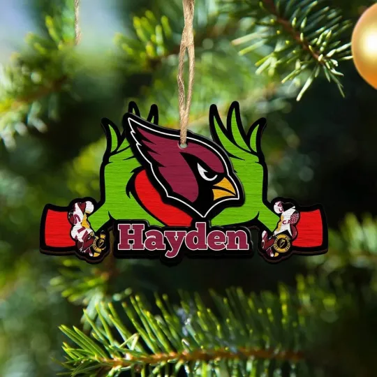 Discover Personalized Arizonna Football Team Cardinals funny character Christmas Ornament Gift