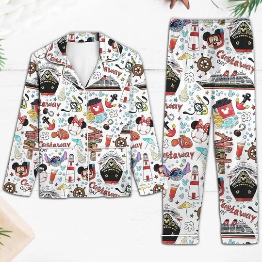 Discover Disney Mickey Pajama Set, Disney Christmas Disney Cruise, Xmas Holiday, Pajamas For Party, Family Christmas Pajamas Unisex