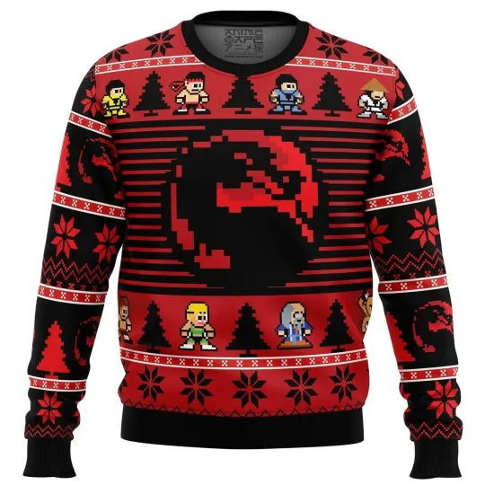 Discover Mortal Kombat Ugly Christmas Sweater Ideal Holiday Gift for MK Fans