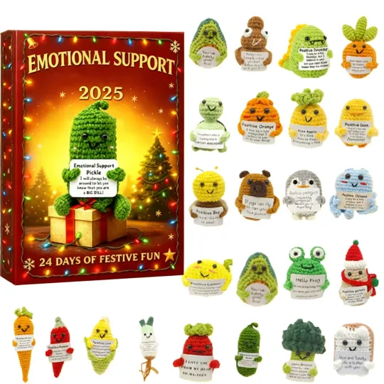 Discover 2025 Emotional Support Advent Calendar, 24 Days Christmas Advent Calendar
