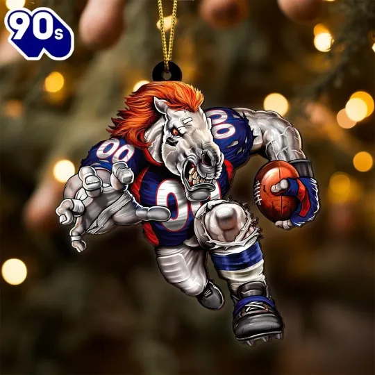 Denver Football Team Broncos Christmas Ornament Gift Decor