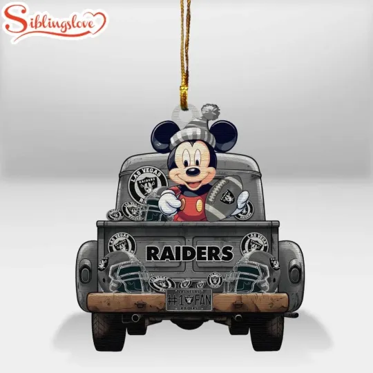 Las Vegas Football Team Raiders Christmas Ornament Gift Decor