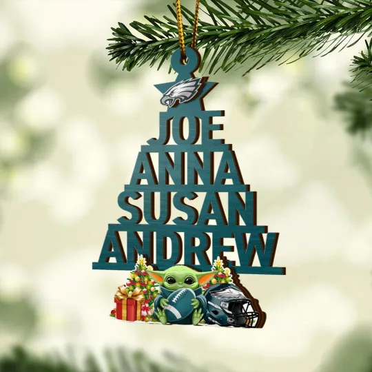 Discover Philadelphia Football Team Eagless Christmas Ornament Gift Decor