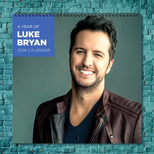Discover Luke Bryan 2026 Wall Calendar, 12-Month Star Wall Calendar