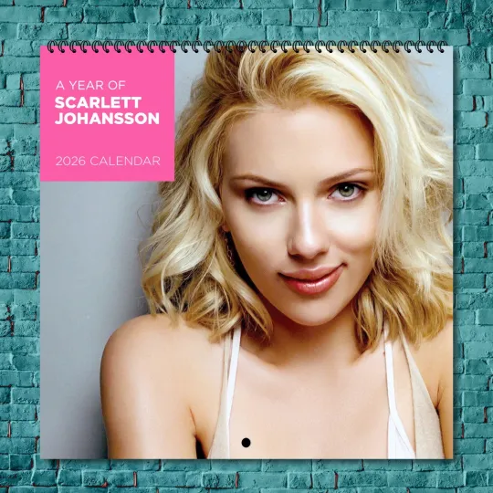 Discover scarlett johansson 2026 Wall Calendar, 12-Month Celebrity Photo Calendar