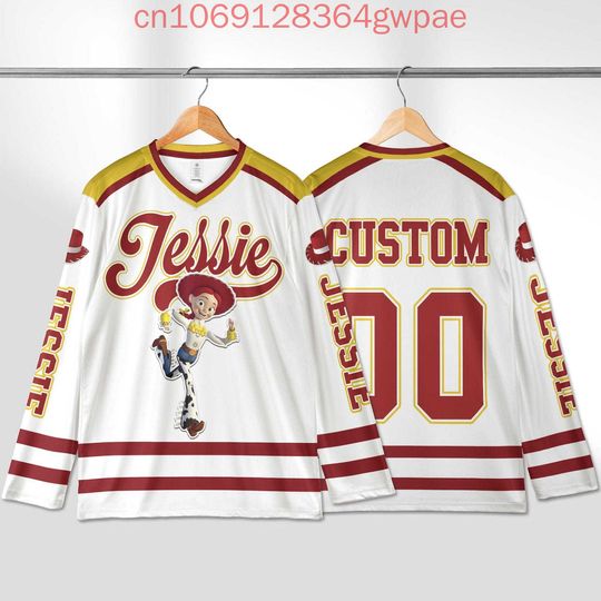 Discover Toy Story Ice Hockey Jersey 3D Print Men's Womens Long Sleeve Sweatshirt Fashion Team Sports Hockey Jersey