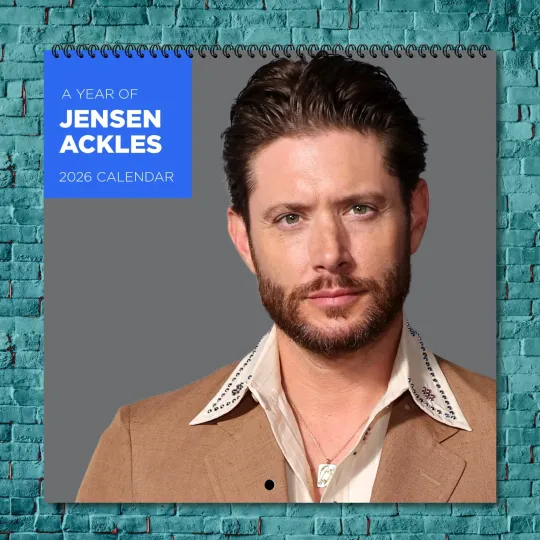 Discover Jensen Ackles 2026 Wall Calendar, 12-Month Celebrity Fan Gift Collection