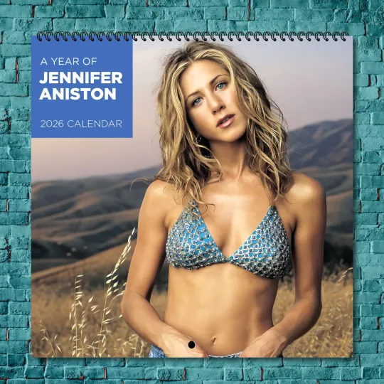 jennifer aniston 2026 Wall Calendar, 12-Month Star Wall Calendar