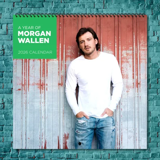 Discover Wallen Western 2026 Wall Calendar, 12-Month Celebrity Photo Calendar