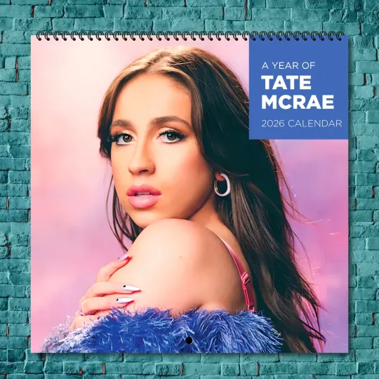 Discover Tate McRae 2026 Wall Calendar, 12-Month Celebrity Photo Calendar