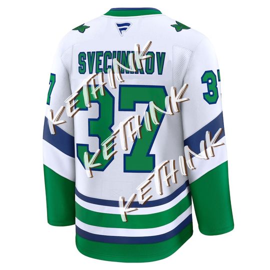 Discover Men's Spring Autumn Carolina Hurricane Hockey Jersey Classic Long Sleeve T-shirt Casual Round Neck Printed Elastic Tops Suitable