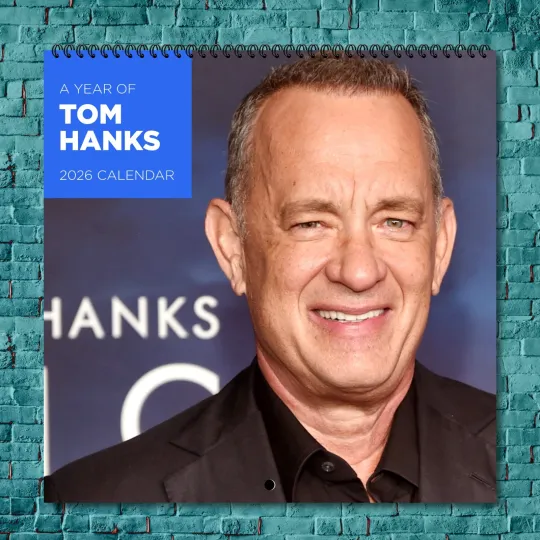 Tom Hanks 2026 Wall Calendar, 12-Month Calendar Fan Gift