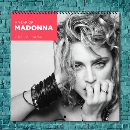 Madonna 2026 Wall Calendar, 12-Month Celebrity Photo Calendar