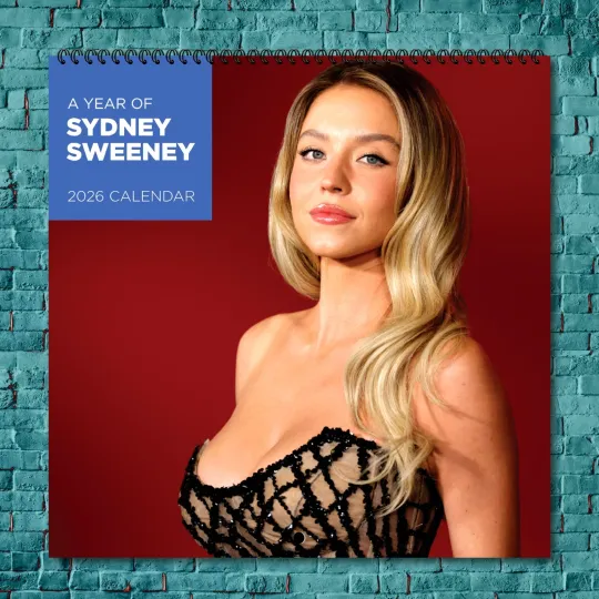 Discover Sydney Sweeney 2026 Wall Calendar, 12-Month Celebrity Photo Calendar